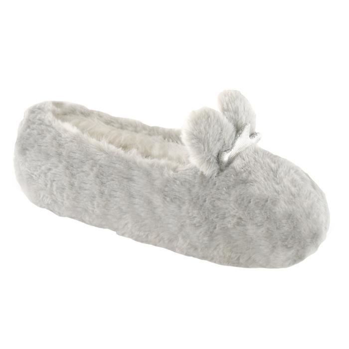 chausson en cuir fille