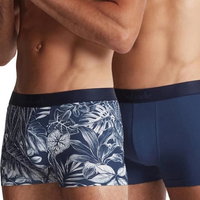Pack De 2 Shorts De Pyjama Homme En Satin - Confortable, élastique Large, Taille X-Large Noir - Idéal Pour Nuit Et Détente Maison