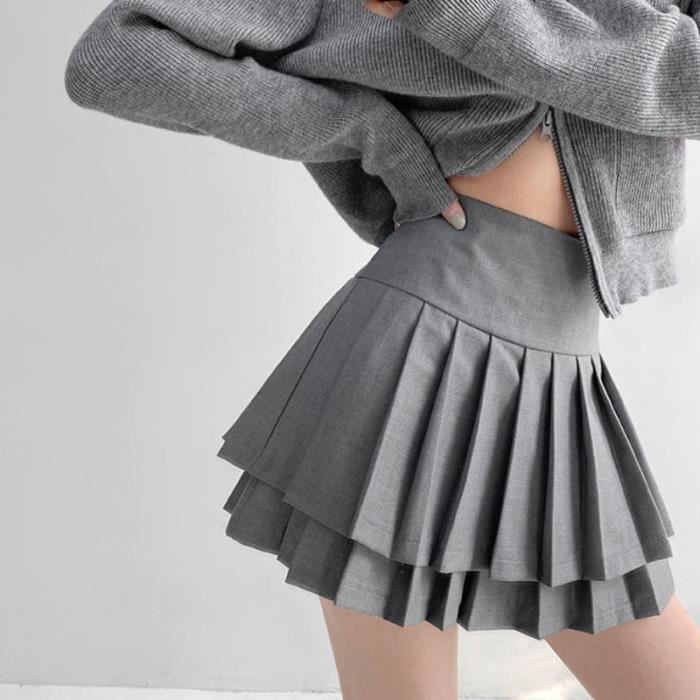 Mini Jupe Grise Express - Taille XS - Bureau Décontracté - Occasion Très Bon état