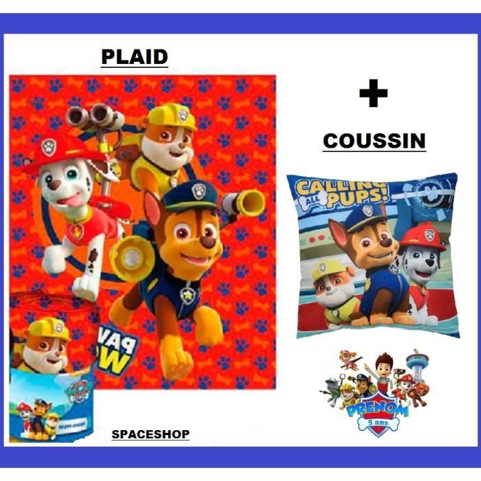 Plaid Polaire Pat'Patrouille / Paw Patrol Marine - Doux Et Confortable Pour Enfants