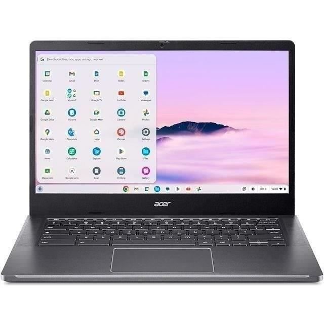 PC Portable Acer – Chromebook Plus CB514-4HT-30AF – Chrome OS – 14 FHD IPS – Intel Core i3-N305 – RAM 8Go – 512Go SSD- Batterie 10h