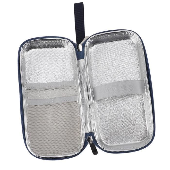 Sac Isotherme Trousse à Insuline YOUSHARES - Pour Stylo Et Seringues - Noir - 2 Compartiments - Neuf