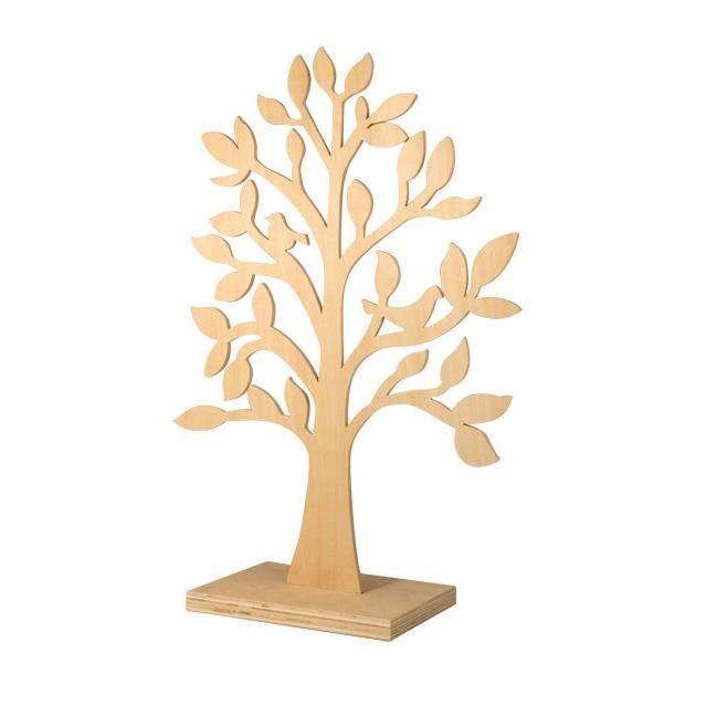  Arbre  avec  oiseaux 50 cm Objet  Bois Rayher 