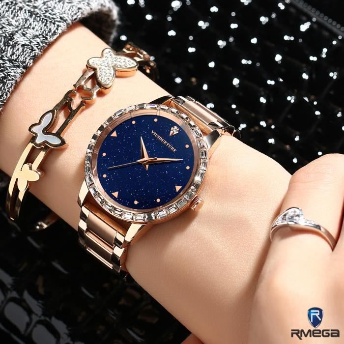Rmega Montre Femme Omega Ladies Montres Man Star Girls bande de