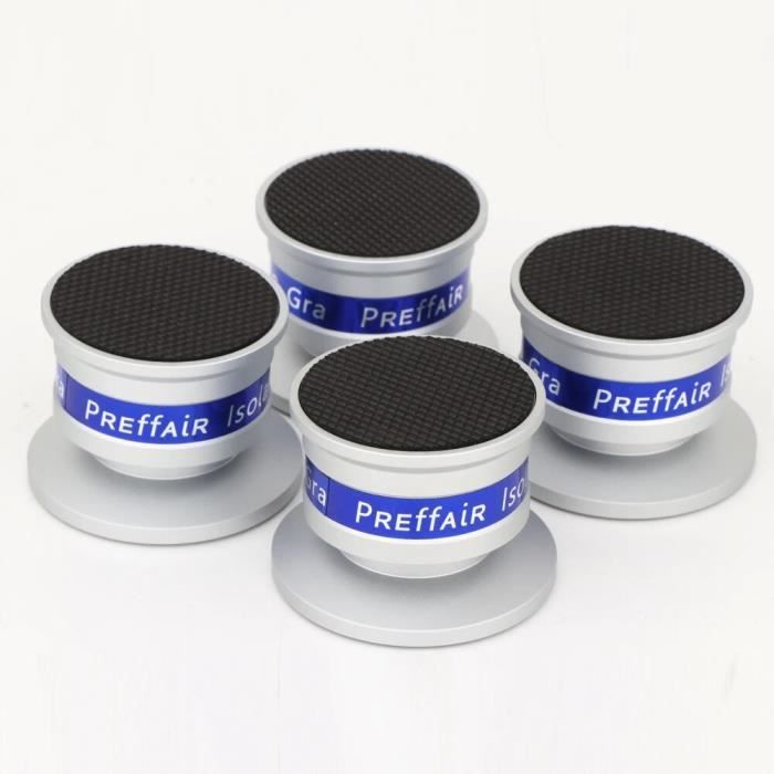 VIABLUE QTC Spikes pour haut-parleur, caisson de basses et appareils vibrants * Noir * Modèle 2019 * Lot de 4