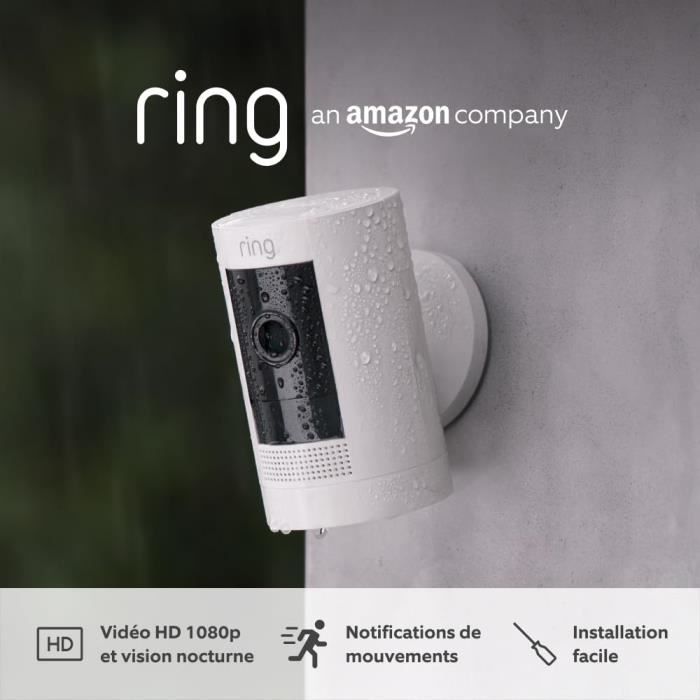 Support Flexible Pour Caméra Intérieure (2e Génération) - Rotatif 360°, Fixation Sans Perçage, Blanc