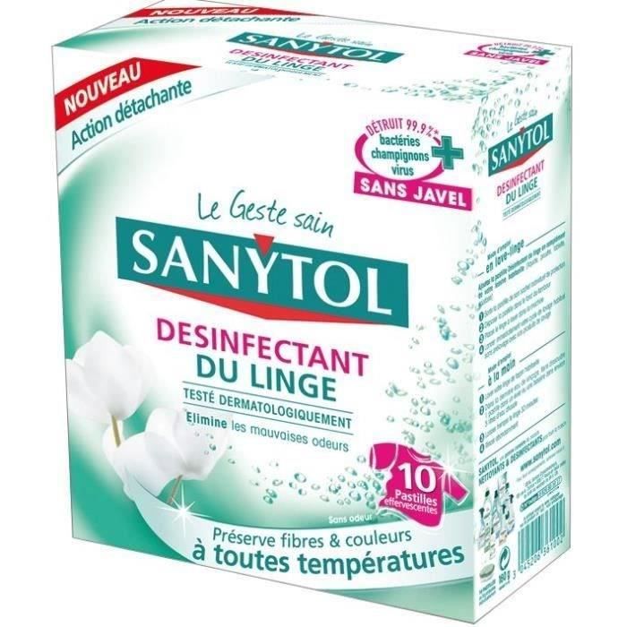 SANYTOL Désinfectant linge tablettes x10