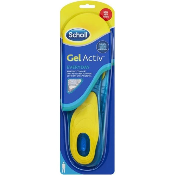 Scholl Gel Activ Everyday Semelles Interieures Gel Pour Homme