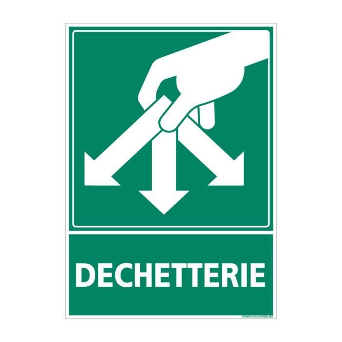 panneau-recyclage-tri-s-lectifs-des-d-chets-en-d-chetterie-aluminium