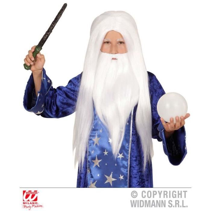 NET TOYS Perruque de sorcière pour Enfant Un Attrape-Regard pour Carnaval & Halloween Rouge-Noir Ravissante Perruque de magicienne pour Fille 