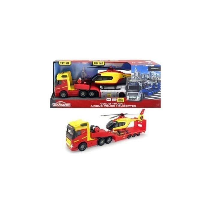 Camion avec Hélicoptère Police Majorette – Modèle 35 cm avec Sons et Lumières - vue 2