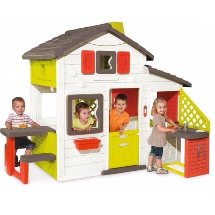 Maison Smoby My House Cuisine D été Maison Friends House Cuisine Aille Unique Coloris Unique Achat Vente Maisonnette Exterieure Cdiscount