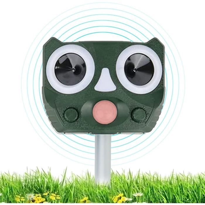 Repulsif Chat Ultrason 2 Pièces, Étanche IP65, Répulsif