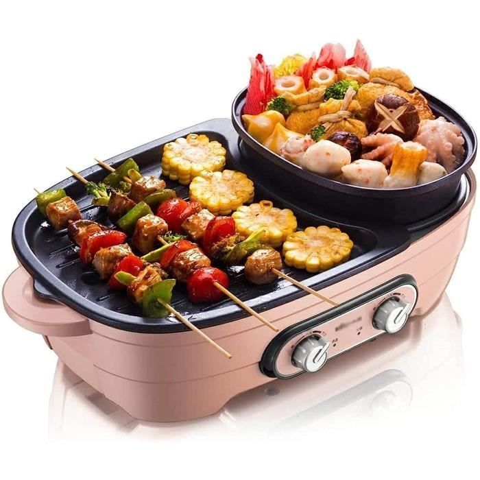 Grill électrique Vertical Sans Fumée 1200W - Rotation Automatique 360°, 8 Fourchettes Incluses - Pour Intérieur, Maison, Camping