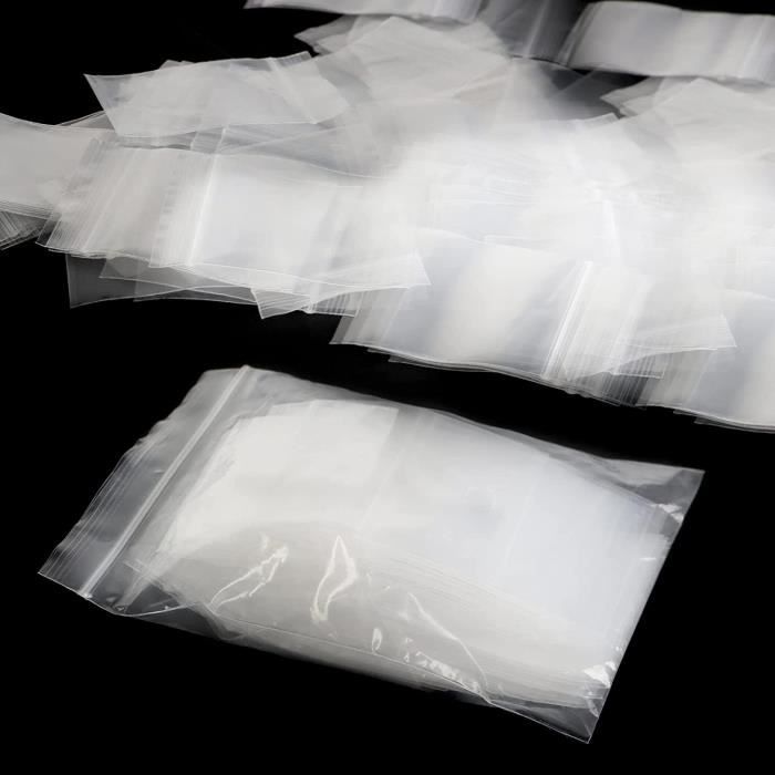 Lot De 500 Pochettes Plastique Zip Refermable 40 X 60 Mm - Sachets De Rangement Neufs