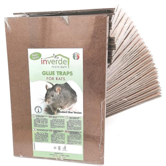 Pièges à Souris Et Rats - 6 Plaques De Glu Forte Adhésive - Sans Produit Chimique, Réutilisables - Pour Maison, Cuisine, Garage