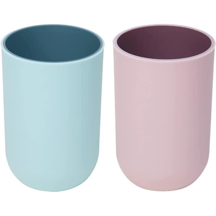 ALWIDA Gobelet Porte-brosse à Dents | Gobelet à Dentifrice Multifonctionnel, Tasse à Brosse à Dents Incurvée Pour Salle De Bain, Tasse D'eau Domestique Pour Salle De Bain, Tasse Multifonction Pour
