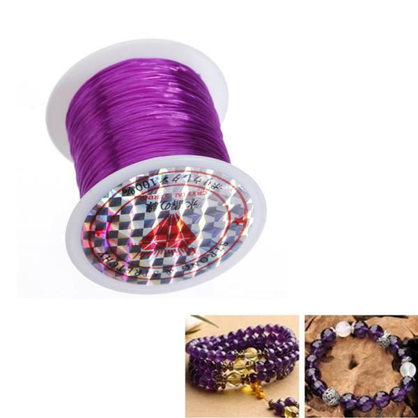 1 Rouleaux couleurs mélangées extensible cristal cordon élastique Corde Chaîne Perles Bracelet