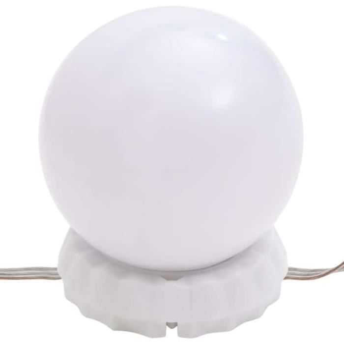 Coiffeuse - TMISHION - TMI7734919347002 - Chêne fumé - LED - 1 tiroir