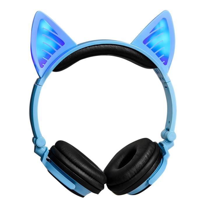 Lx Bl108 Mignon Oreille De Chat Bt Ecouteur Casque Sans Fil Brillant Pliable Stereo Mains Libres Mic Cadeau Pour Filles Bleu Cdiscount Tv Son Photo Lx Bl108 Mignon Oreille De Chat Bt Ecouteur Casque Sans Fil Brillant Pliable Stereo Mains Libres Mic Cadeau Pour Filles Bleu Cdiscount Tv Son Photo