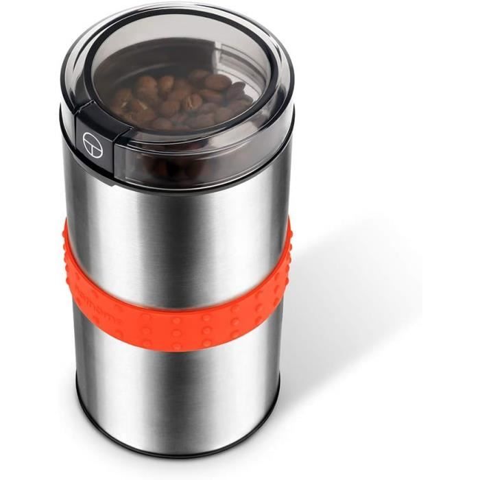 Moulin à Café Électrique Liebfeld – Lames Inox, Fenêtre De Contrôle, Parfait Pour Grains, Noix & Épices – Café Toujours Frais