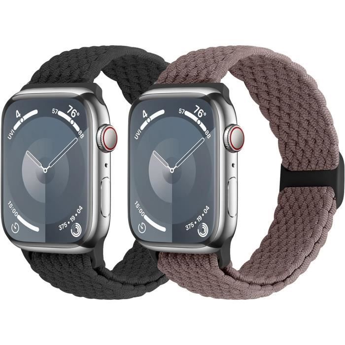 SOiiKE Bracelet Tressé Compatibles Avec Fitbit Charge 6/Fitbit Charge 5, Bracelet De Remplacement Élastique Souple