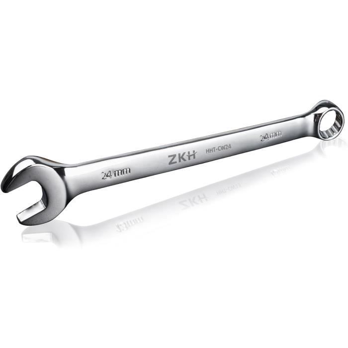 Clé Mixte 24 mm CrV Satinée Antidérapante DIN Professionnel  TCSPA241