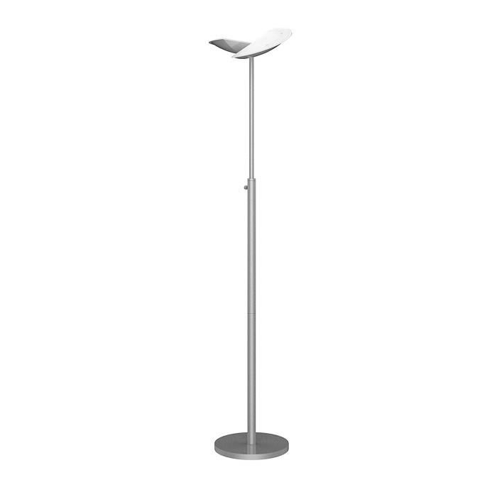 unilux  zelux  lampadaire led gris métal, 180 cm - 400100711