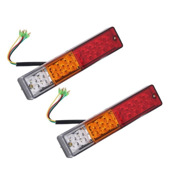 PAL Feu De Signalisation De Remorque De Camion 20LED Feu De Freinage De Remorque 2pcs 12V 20LED