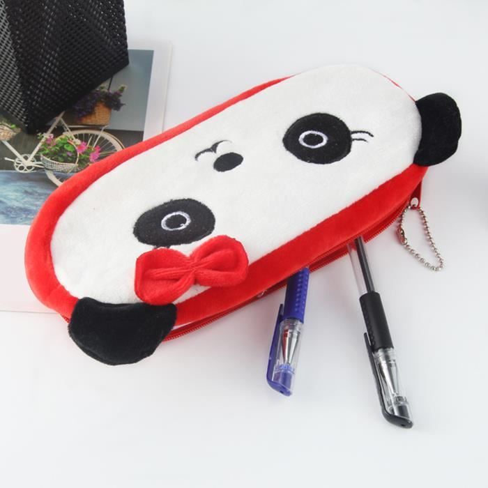 Etui à Stylo,Trousse à Crayons Animaux En Peluche, Sac à Stylos Fruits