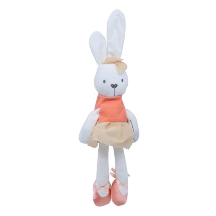 42cm Mignonne Douce Peluche Lapin Jouet Bebe Filles Enfants Oreiller Animaux Orange Poupee Cdiscount Jeux Jouets