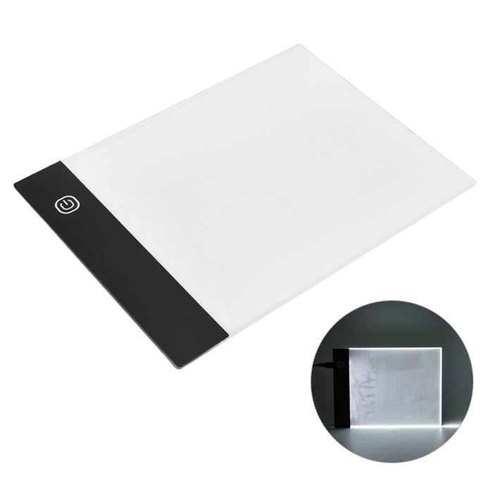 Tableau à Dessin LED Rechargeable Pour Enfants - 22x15 Cm - 7 Stylos & 6 Feuilles De Traçage - Éclairage Multicolore