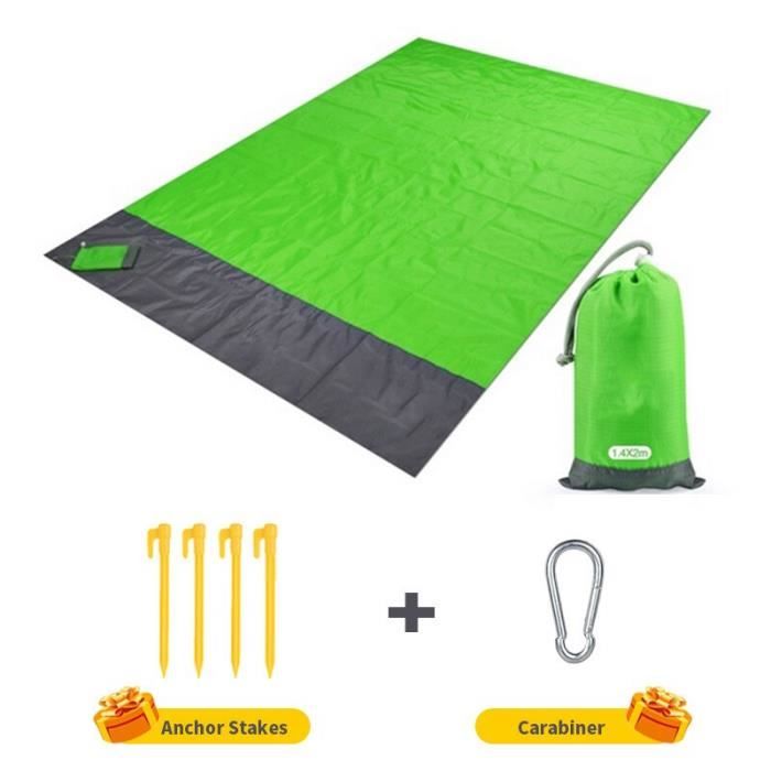 Couverture De Pique-nique Légère Relaxdays – Plaid Pliable 200x200 Cm Pour Camping