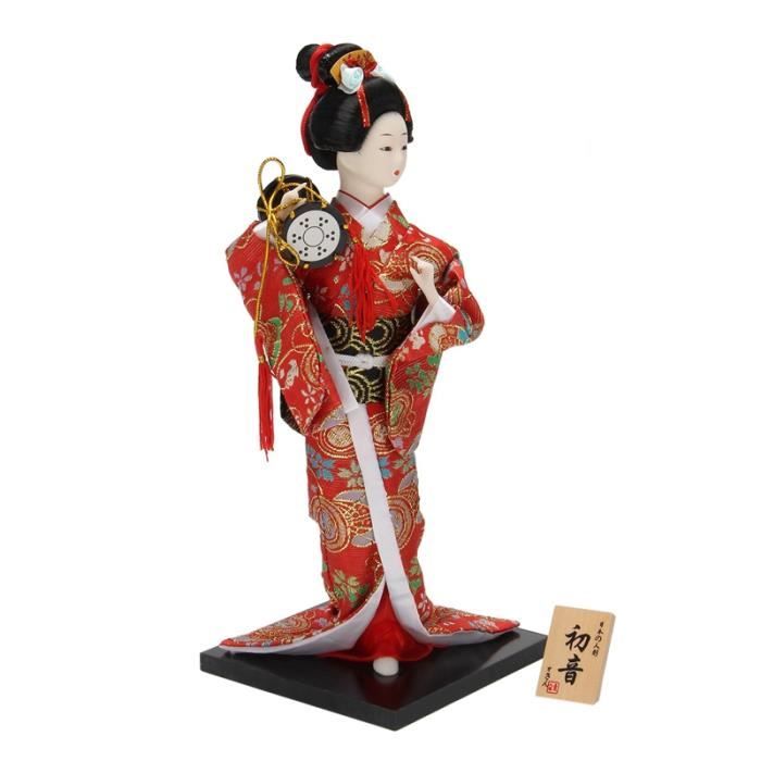 OBJET DECORATIF,Grey--Figurines de Kimono japonais traditionnel de