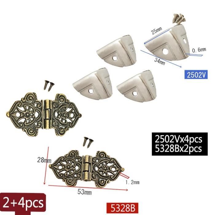 4 pièces Antique Bronze charnière meubles accessoires Vintage bijoux boîte en bois charnières armoires de cuisine raccords for meubles 25x20mm 4 pièces Antique Bronze charnière meubles accessoires Vintage bijoux boîte en bois charnières armoires de cuisine raccords for meubles 25x20mm