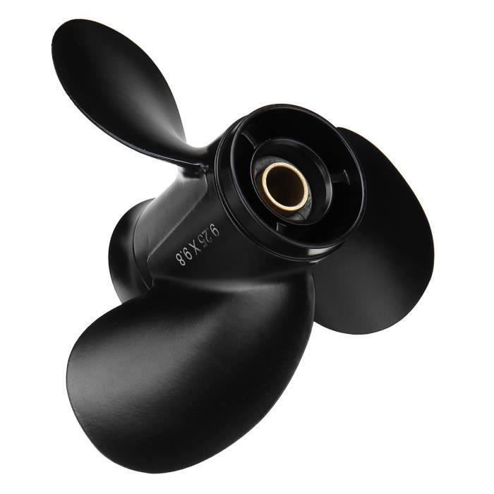 Hélice Hors-bord 3 Pales Pour Moteur Tohatsu Mercury 8-9.9HP - Alliage Aluminium, Diamètre 215mm, Pas 229mm