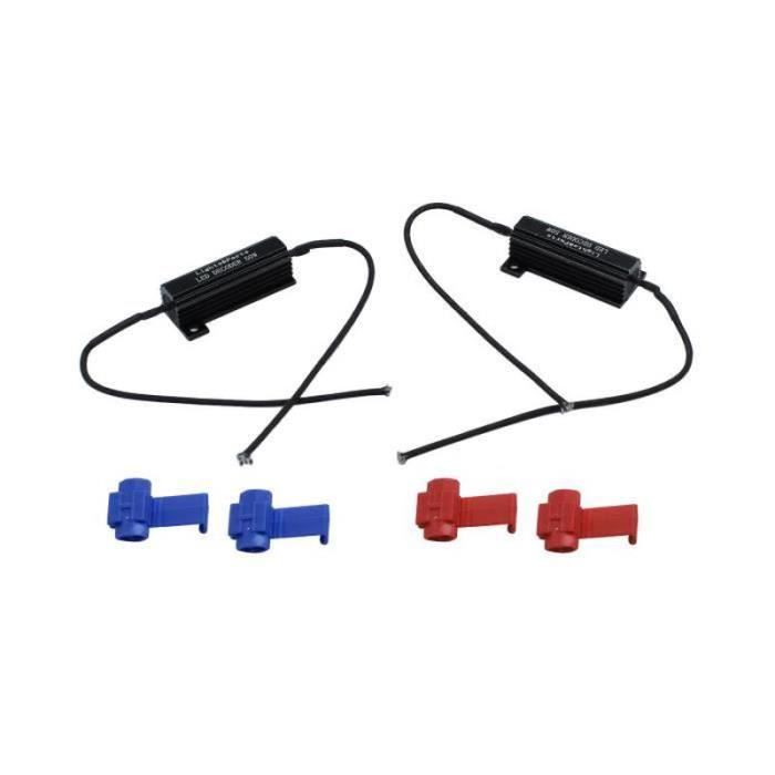 Keenso 2PCS Résistance Clignotant LED,Moto 10W LED Indicateur