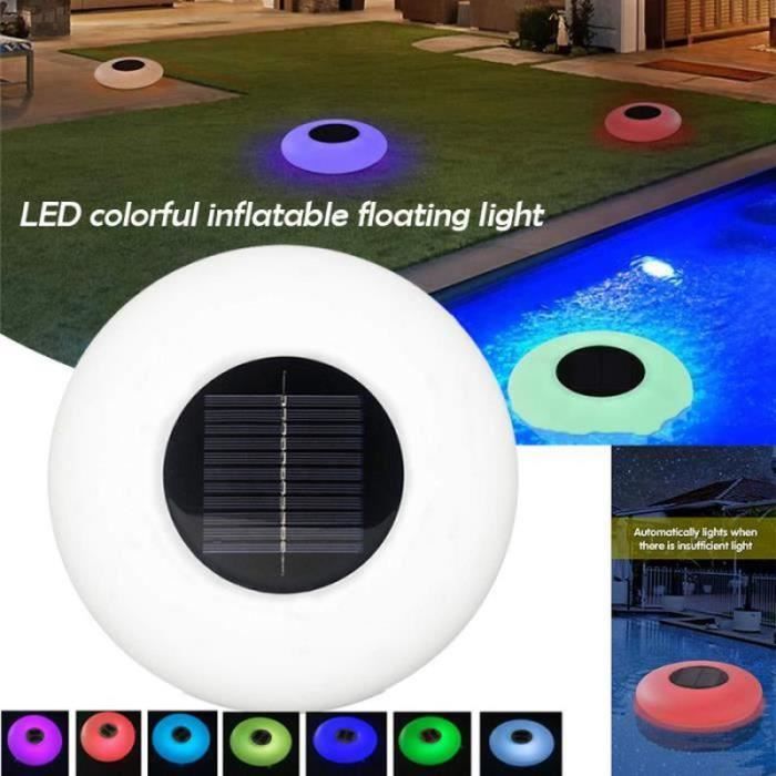 Lampes Flottantes Solaires YANGUN 2 Pièces - IP44, RGB 7 Couleurs, Pour Piscine, Étang, Fête