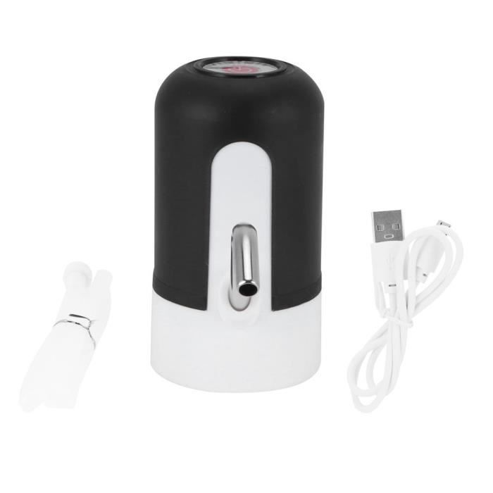 Kit de distributeur d'eau potable électrique de charge USB de pompe de bouteille d'eau pour le bureau à domicile (noir) -LAF