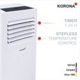 Korona 82000 Iceberg 7.0 Eco Climatiseur mobile et local | 7000 BTU/h | 3 en 1 – Refroidisseur, déshumidificateur et ventilateur ...-1