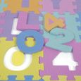 KEKE-Puzzle Tapis Tapis de sol épais pour l’éveil de bébé Jouet d’Éducation précoce 26 Alphabet et 10 Chiffres 16*16cm par pièce -1