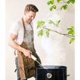 Esschert Design tablier de barbecue 0,5 x 59,5 x 104,5 cuir brun-1