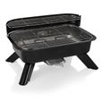 Barbecue hybride Princess 112252 – Modèle table – Utilisation électrique ou avec du charbon-1