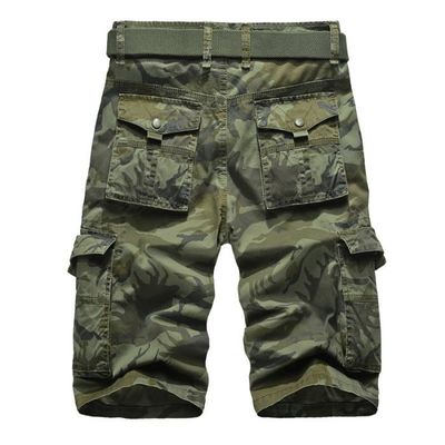 Short Cargo Homme Tactique – Bermuda Militaire Été Avec Poches Multiples, Taille Élastique, Respirant Et Zippé Pour Randonnée, Travail Et Sport