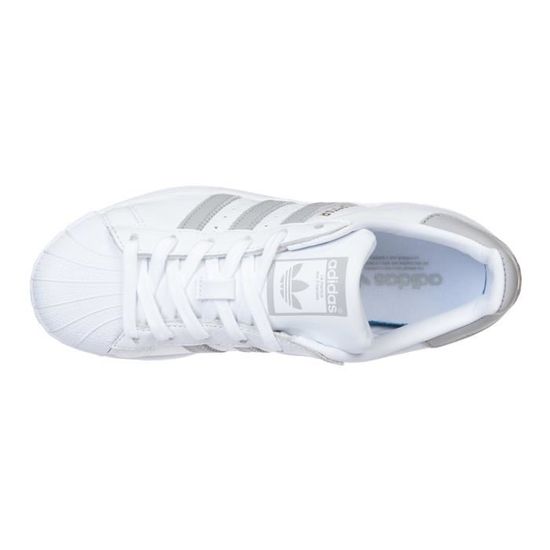 ADIDAS ORIGINALS Baskets Superstar Femme Blanc et gris Blanc