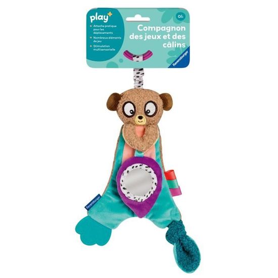 Ravensburger 4851 play+ Girafe zapping, peluche avec effet de jeu amusant, jouet pour bébé à partir de 0 ans