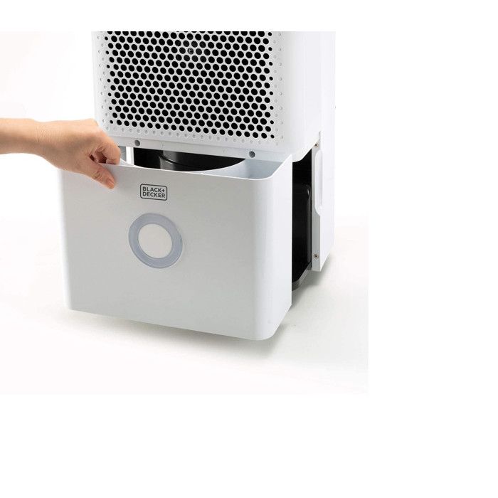 BLACK+DECKER Déshumidificateur Purificateur 20L/jour - Filtre HEPA13, Séchage Linge, 4L Réservoir, 40m², Silencieux