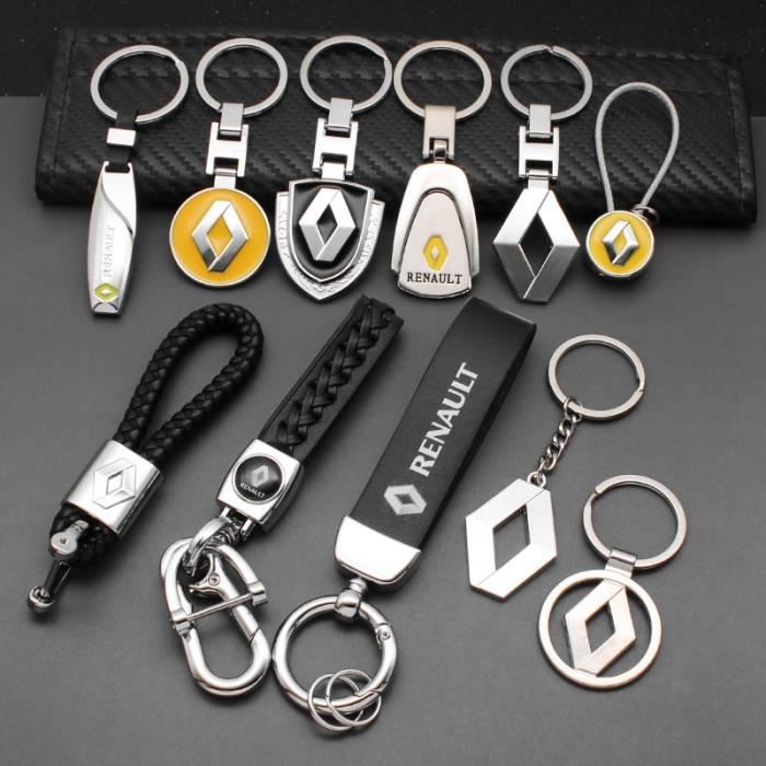 Porte-clés,1 pièces 3D métal voiture porte clés pour Renault Megane 2 3  Duster Logan Clio Laguna 2 Captur emblème porte - Type 11 - Cdiscount  Bagagerie - Maroquinerie