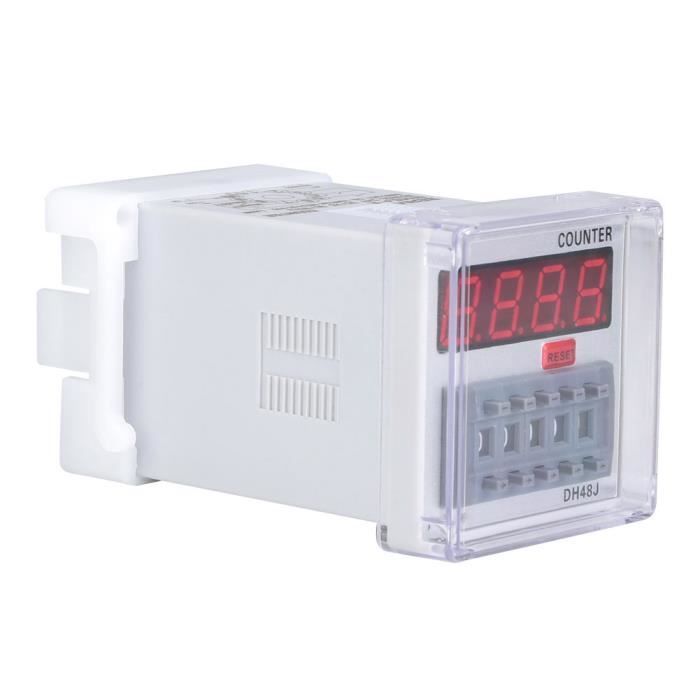 Compteur temporisé relais - DILWE - DH48J-8A - LCD numérique - Plage de comptage 0-999900 - 8 Compteur temporisé relais - DILWE - DH48J-8A - LCD numérique - Plage de comptage 0-999900 - 8