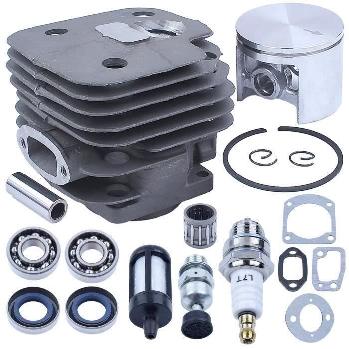 Kit Piston Cylindre 44 Mm Compatible Timbertech MFS52 MS-2TL-52 MS52-2TL – Débroussailleuse Pièces Rechange Complètes